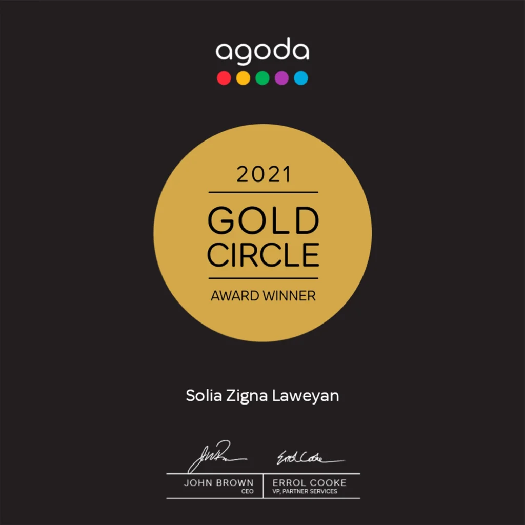 agoda gold circle 2021 solia zigna
